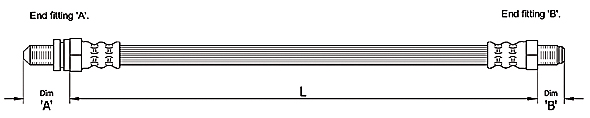 METZGER Bremsschlauch 4110241 für Ford