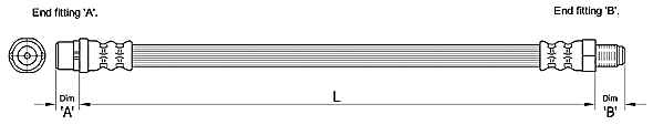 METZGER Bremsschlauch 4110255 für Audi