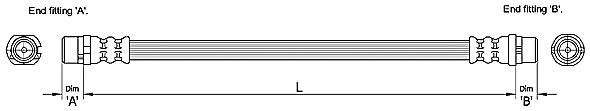 METZGER Bremsschlauch 4110251 für Audi