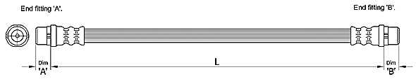 METZGER Bremsschlauch 4110254 für Audi