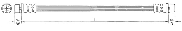 METZGER Bremsschlauch 4110364 für VAG