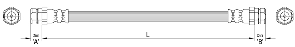 METZGER Bremsschlauch 4110446 für Audi