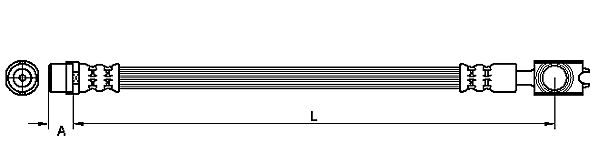 METZGER Bremsschlauch 4110521 für Audi