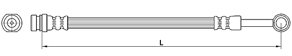 METZGER Bremsschlauch 4110564 für HYUNDAI