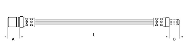 METZGER Bremsschlauch 4110559 Hinterachse links für VAG