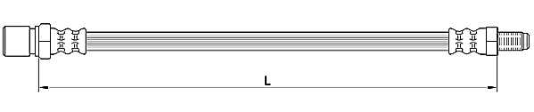 METZGER Bremsschlauch 4110641 für MITSUBISHI