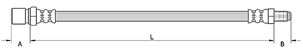 METZGER Bremsschlauch 4110748 für Peugeot MITSUBISHI