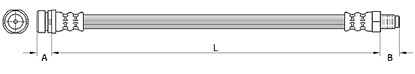 METZGER Bremsschlauch 4110802 für Ford