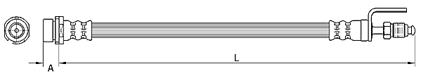 METZGER Bremsschlauch 4110801 für Ford