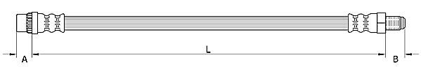 METZGER Bremsschlauch 4110895 für DACIA