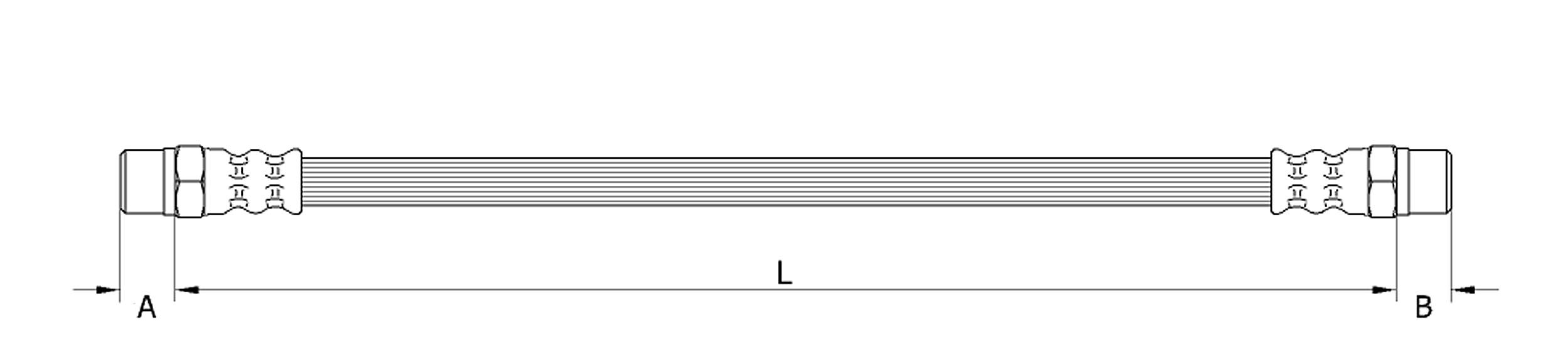 METZGER Bremsschlauch 4110899 für Mercedes