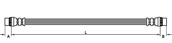 METZGER Bremsschlauch 4110929 für RENAULT