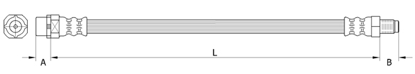 METZGER Bremsschlauch 4110996 für MINI
