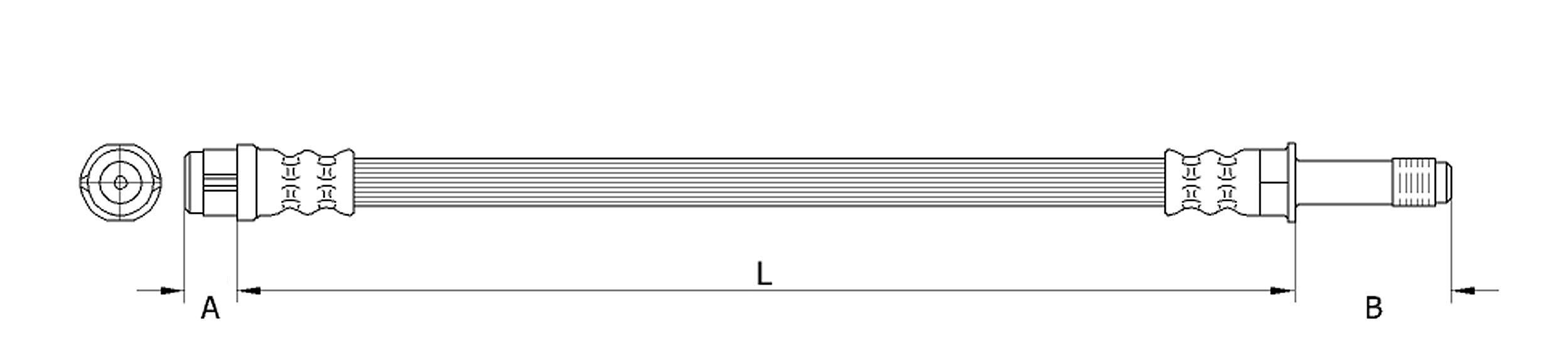 METZGER Bremsschlauch 4111368 für Mercedes