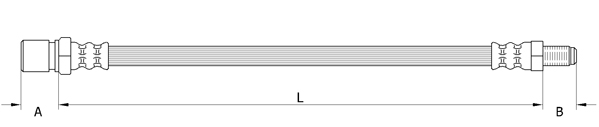 METZGER Bremsschlauch 4111379 Vorderachse rechts für Fiat