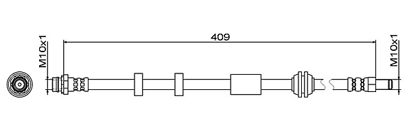 METZGER Bremsschlauch 4111468 Vorderachse rechts für Volvo