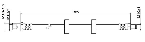 METZGER Bremsschlauch 4111487 innen für Iveco