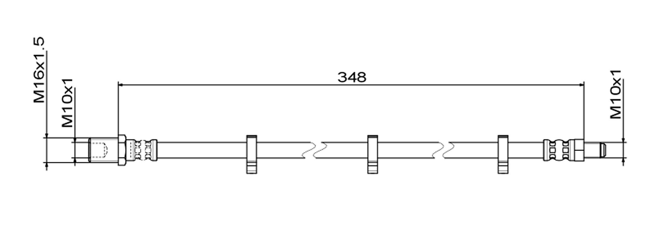 METZGER Bremsschlauch 4111498 für Iveco