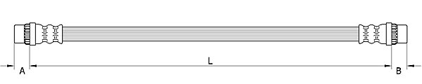 METZGER Bremsschlauch 4111586 innen für RENAULT