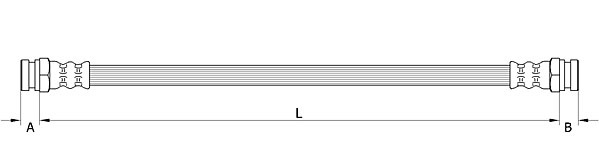 METZGER Bremsschlauch 4111618 innen für Opel