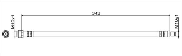 METZGER Bremsschlauch 4111787 Vorderachse rechts für Mercedes