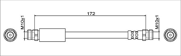 METZGER Bremsschlauch 4112029 Hinterachse rechts für Audi