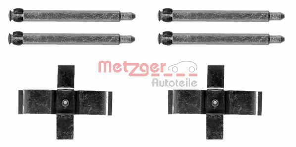 METZGER Zubehörsatz, Scheibenbremsbelag 1091713 für Mercedes