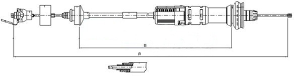 Original METZGER AUTOTEILE Seilzug Kupplungsbetätigung 11.3059 für Peugeot - Bild 5