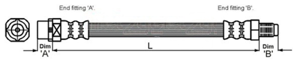 Metzger Autoteile Metzger Bremsschlauch Vorne Links Bmw 7Er E65 E66 E67 - Bild 5