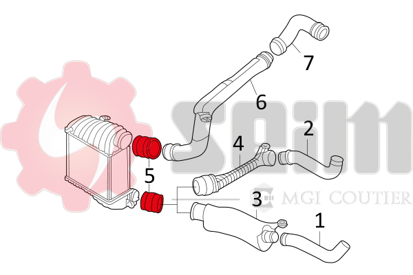 SEIM Ladeluftschlauch 981021 für VW
