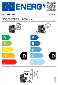 MICHELIN Sommerreifen "[Michelin] 335/30ZR21 109Y - Pilot Sport Cup 2", Art.-Nr. 233666