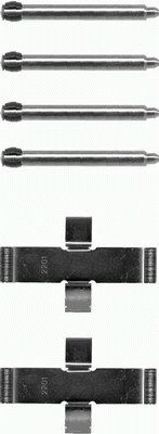HELLA Zubehörsatz, Scheibenbremsbelag 8dz355207381 für Mercedes