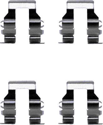 HELLA Zubehörsatz, Scheibenbremsbelag 8dz355205001 für MITSUBISHI