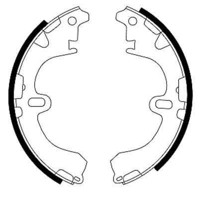 TEXTAR Bremsbackensatz 91043100 für TOYOTA