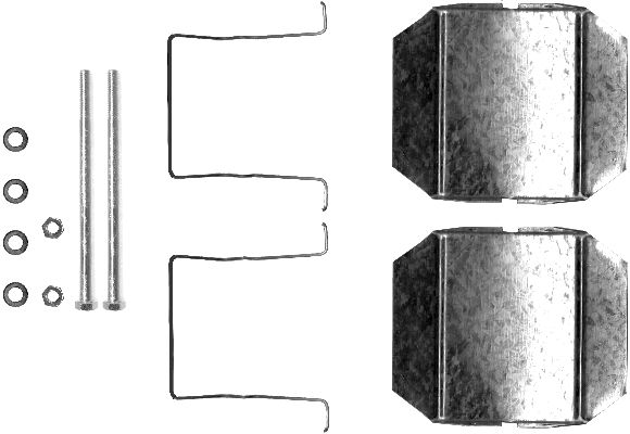 HELLA Zubehörsatz, Scheibenbremsbelag 8dz355202751