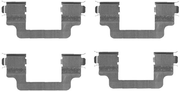 HELLA Zubehörsatz, Scheibenbremsbelag 8dz355203311 für LAND ROVER