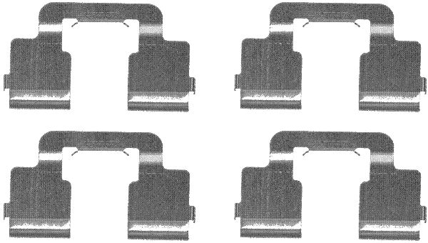 HELLA Zubehörsatz, Scheibenbremsbelag 8dz355203341 für Fiat
