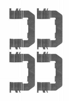 HELLA Zubehörsatz, Scheibenbremsbelag 8dz355203931 für KIA HYUNDAI