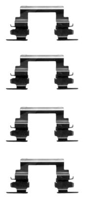 HELLA Zubehörsatz, Scheibenbremsbelag 8dz355203721 für Peugeot MITSUBISHI (GAC)