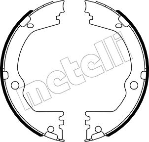 Metelli Bremsbackensatz, Feststellbremse 530532 Für Hyundai