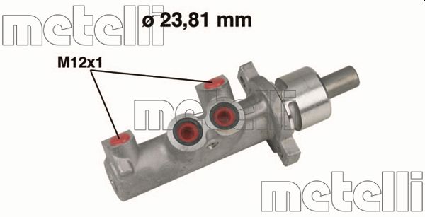 Metelli Hauptbremszylinder 050366 Für Peugeot