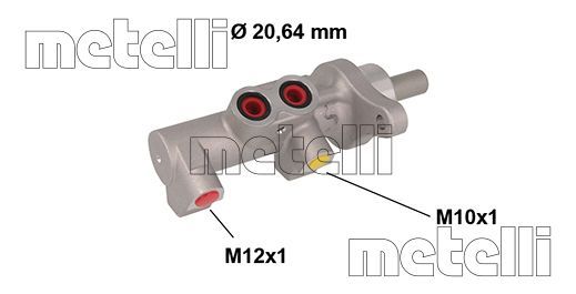 Metelli Hauptbremszylinder 050846 Für Dacia