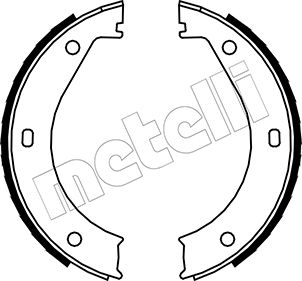 METELLI Bremsbackensatz, Feststellbremse 530013 für MASERATI BMW