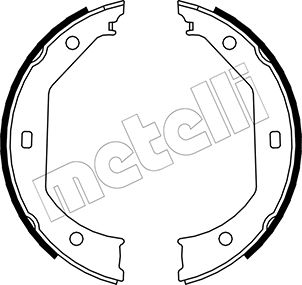 Metelli Bremsbackensatz, Feststellbremse 530017 Für Bmw