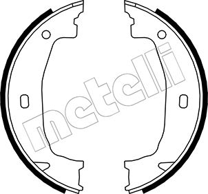 METELLI Bremsbackensatz, Feststellbremse 530018 für BMW