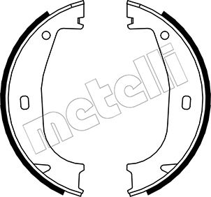 Metelli Bremsbackensatz, Feststellbremse 530016 Für Bmw