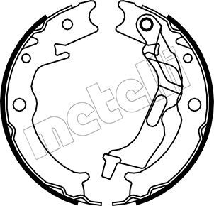 METELLI Bremsbackensatz, Feststellbremse 530052 für DAEWOO CHEVROLET Suzuki