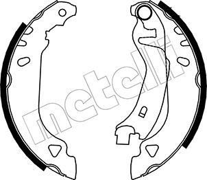METELLI Bremsbackensatz 530066 für Fiat