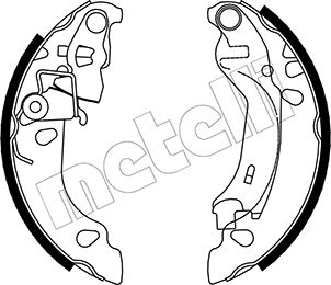 Metelli Bremsbackensatz 530083 Für Fiat