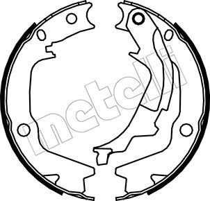 Metelli Bremsbackensatz, Feststellbremse 530186 Für Hyundai Kia